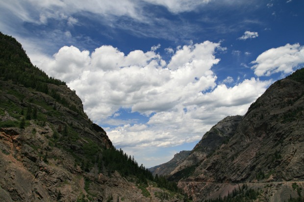 Shot of the Road on Ophir Pass